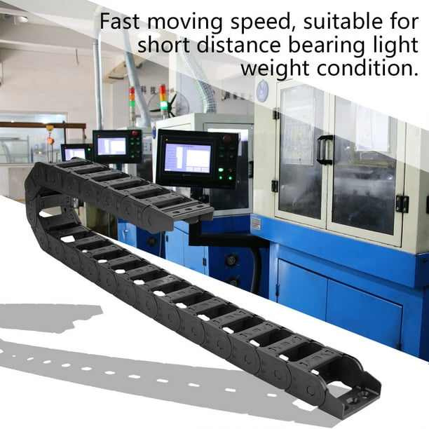 Cable Carrier,100cm 25 x 57mm Nylon Open Both Side Wire Carrier Drag Chain Engraving Machine Accessory Cable Carrier,100cm 25 x 57mm Nylon Open Both Side Wire Carrier Drag Chain Engraving Machine Accessory